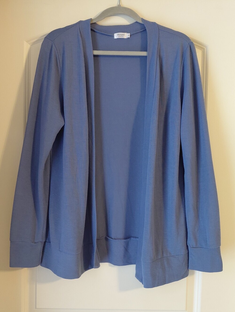 Soft Blue Open Thin Knit Cardigan